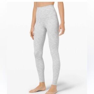 Lululemon Athletica Gray High-Waisted Wunder Under Leggings
